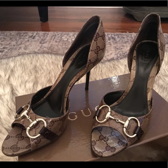 Gucci Shoes - Gucci monogram heels